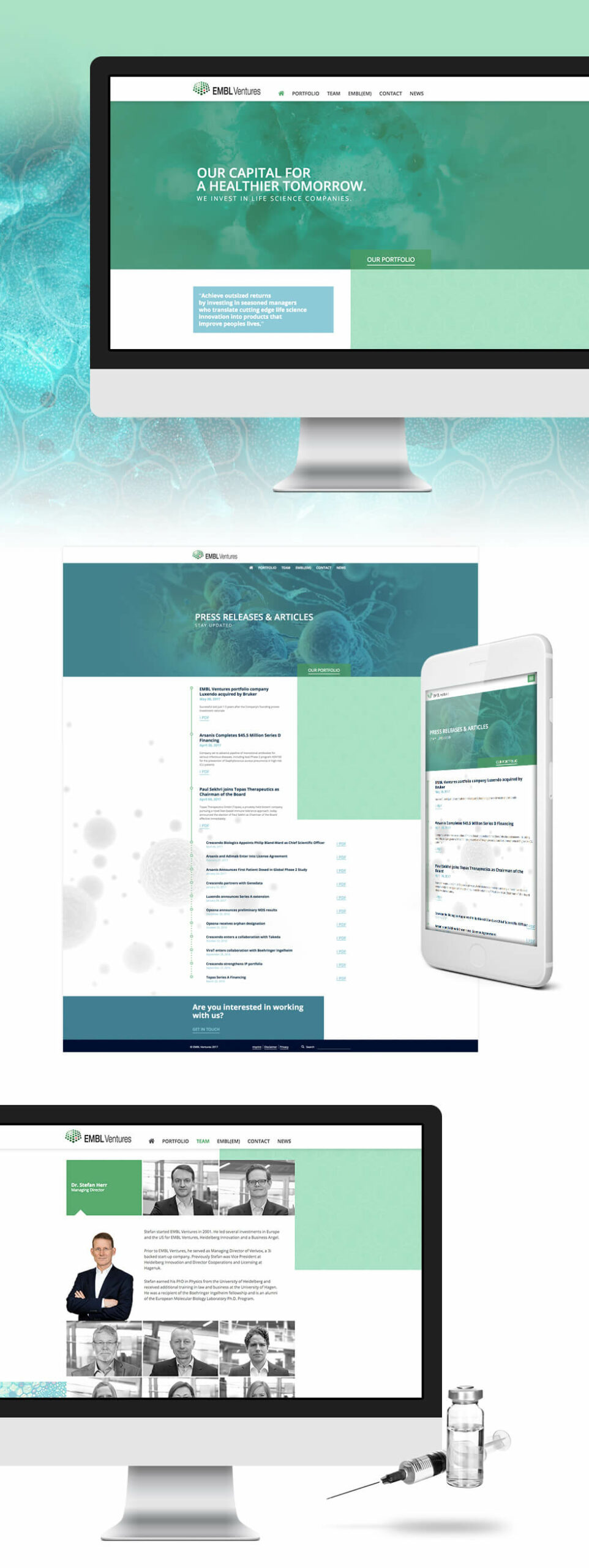 EMBL Ventures - Website Redesign